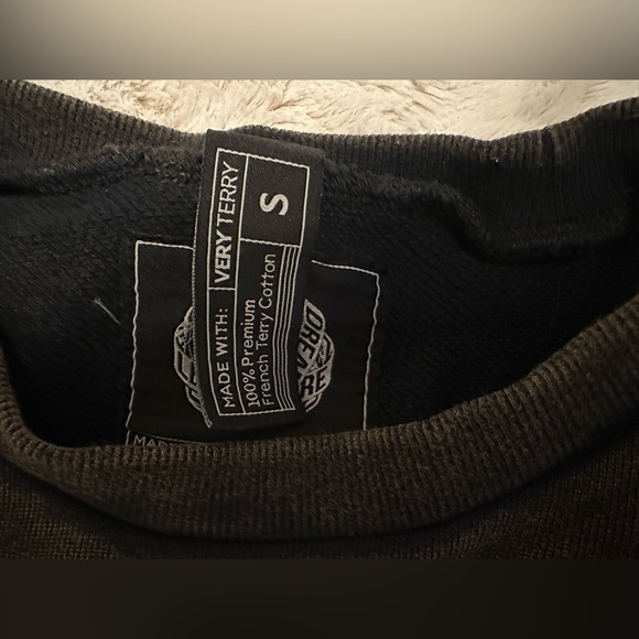 Alphalete Women's Terry Oversized Crop Top Long Sleeve Pullover Acid Wash Small - Picture 7 of 13